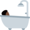 Person Taking Bath - Black emoji on Twitter
